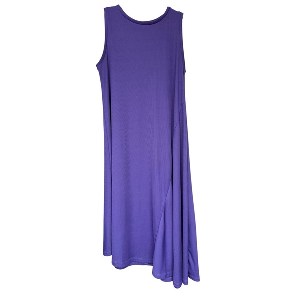 ZARA TRAFALUC Purple Asymmetrical Maxi Dress Size Medium - Picture 1 of 7